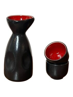 Matcha Saki Stoneware Small Pitcher and Mini Cups